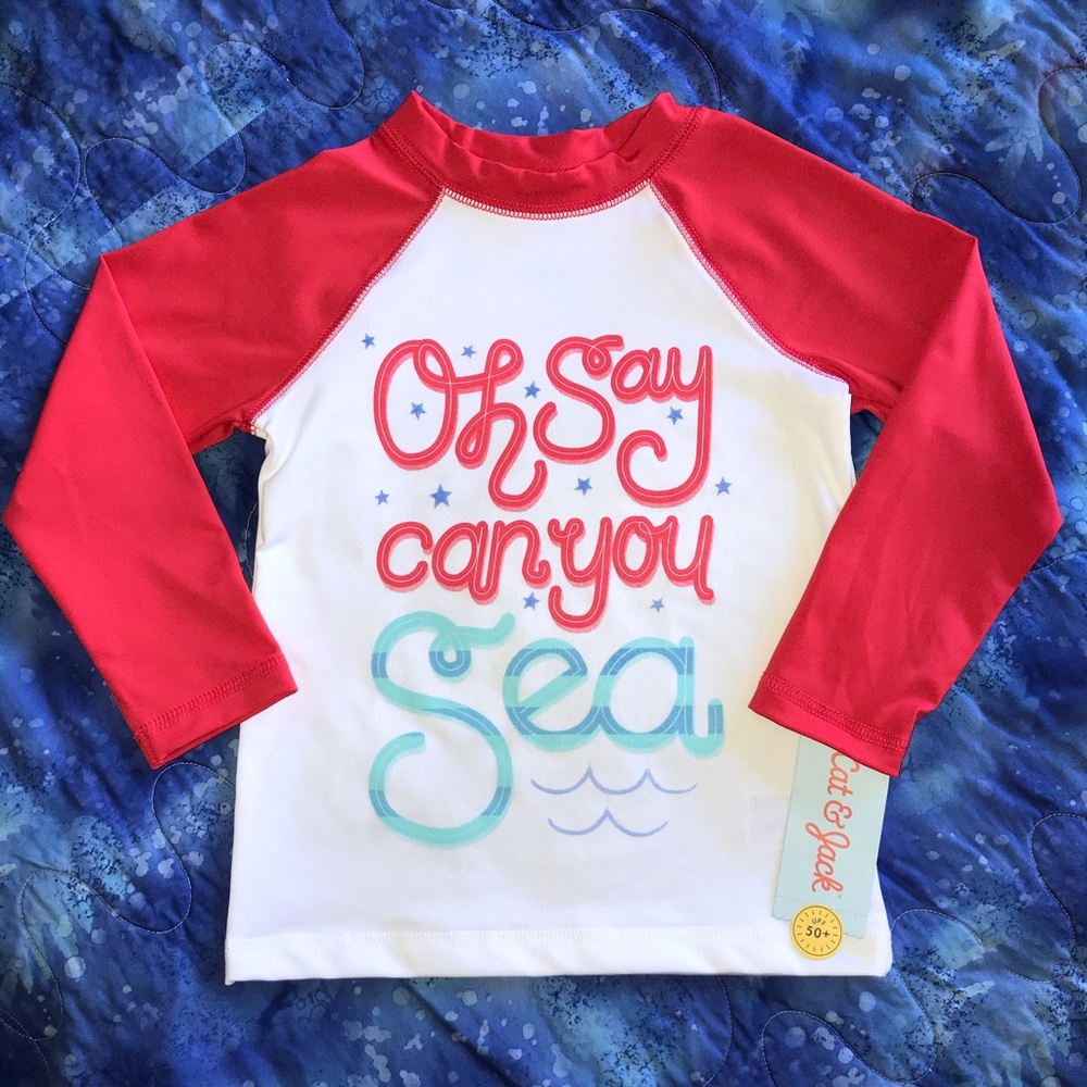 NWT!  Rash Guard - Long Sleeve 3T